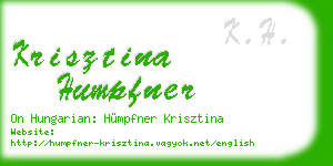 krisztina humpfner business card